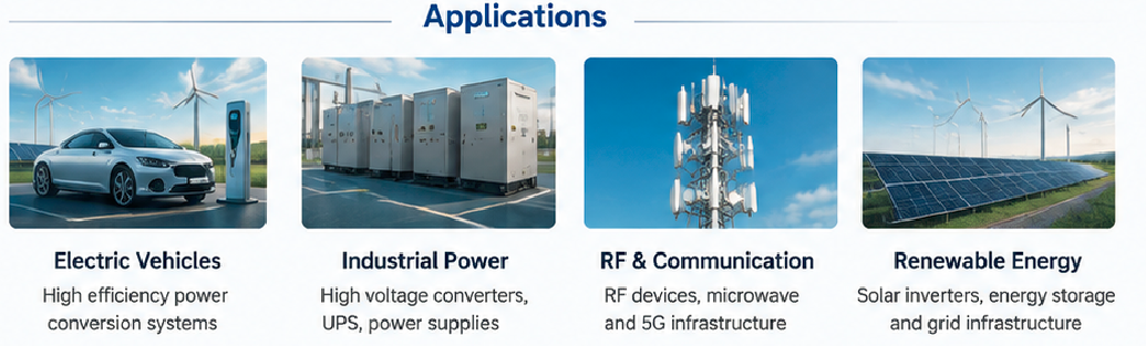 4H-SiC Epi Ready Substrate Applications